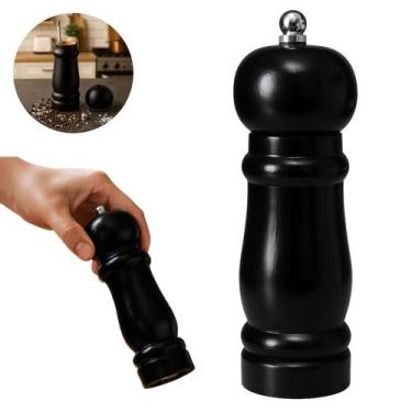 Imagem de Moedor de Pimenta Preto de Madeira Fino Eficiente Atóxico - Dasshaus C