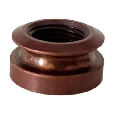 Imagem de JWQFBC Captador de Cauda Pino Tampa Guitarra Jack Botão Pino Final Redondo Metal Acessório Substituição Soquetes Pino Final para Baixo Guitarras Acústicas, Marrom