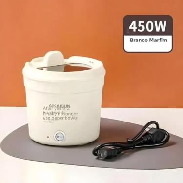 Imagem de Mini Panela Elétrica Multifuncional De 450W Para Cozinhar Arroz, Fazer