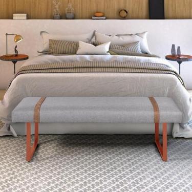 Imagem de Recamier Banco Puff Para Quarto 90 cm Solteiro Sala Cama Box Decorativ