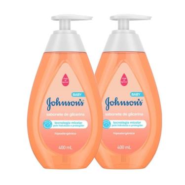 Imagem de Kit 2 Sabonete Líquido de Glicerina Johnson`s Baby 400ml