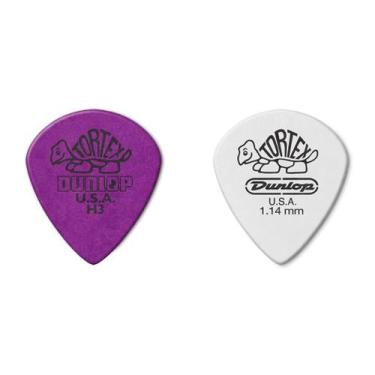 Imagem de Palhetas de guitarra Jim Dunlop Tortex Jazz Purple 1,14 mm, pacote com