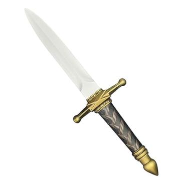 Imagem de Adaga de espuma – Espada de espuma curta PU de 38 cm para LARP, cosplay e jogo seguro – Arma de RPG leve realista (Valor trançado)