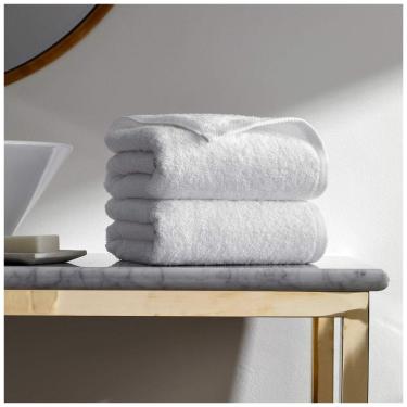 Imagem de Kit Toalhas de Banho em 100% Algodão com 2 Peças para Spa, Hotel e Academia, H by Frette, Branca