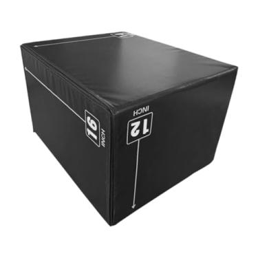 Imagem de Colaxi Caixa de salto pliométrica 3 em 1, equipamento de exercício de salto, caixa de elevação portátil resistente e versátil para treino de condicionamento, Style B