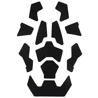 Imagem de Kit de alça de capacete tático com adesivo serve para todos os cortes rápidos e altos. Durável, discreto, fácil de instalar 11 peças de patch de alça de capacete para atualizações ou substituições do