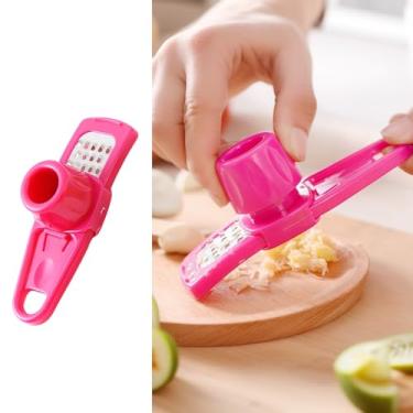 Imagem de Espremedor e ralador manual de alho, triturador de alho multifuncional para uso doméstico, picador de gengibre e alho, descascador de alho e ferramenta trituradora