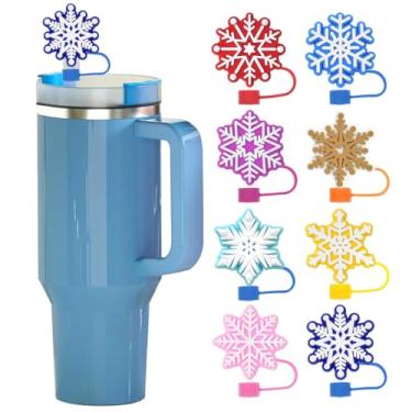 Imagem de Diferentes tampas de palha para copo Stanley, 10 mm de diâmetro, à prova de poeira, reutilizável, fofo, protetor de canudo