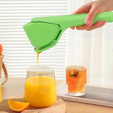 Imagem de Espremedor de limão, espremedor de suco eficaz, design dobrável para economizar espaço, fácil de usar, espremedor de limão manual plano resistente