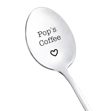 Imagem de Colher de café pop de netos, netos, colheres de café divertidas para vovô, papai, amantes de café, presentes para avô, avô, presente de Natal, colher pop gravada