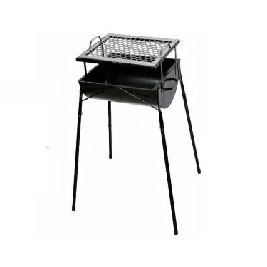 Imagem de Churrasqueira Em Aço Pé E Grelha Ab 75x30x28cm