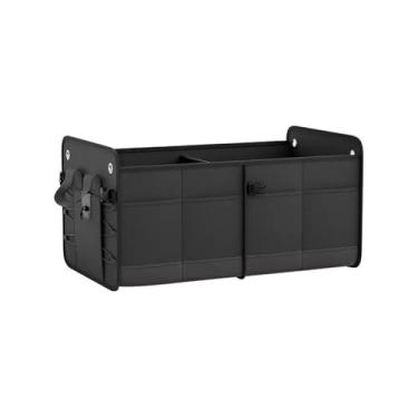 Imagem de IUBGFTO Bolsa de armazenamento de porta-malas de carro, ferramentas de contêiner dobrável, bolsas de armazenamento de alimentos, organizador de porta-malas, caixa de armazenamento para botas de carro