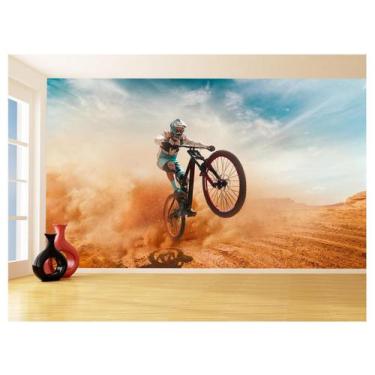 Imagem de Papel De Parede Mountain Bike Ar Livre Passeio 3,0M Aca43 - Você Decor