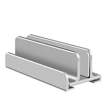 Imagem de Suporte para laptop de liga de alumínio, base ajustável vertical, rack de armazenamento de laptop com vários compartimentos