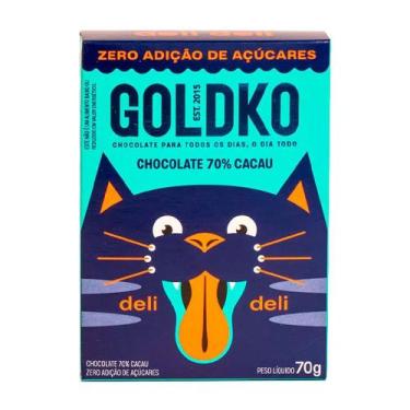 Imagem de Chocolate Deli Deli 70% Sem Açúcar GoldKo 70g