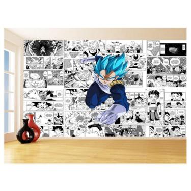 Imagem de Papel De Parede Dragon Ball Vegeta Blue Anime 3,5M Dbz695 - Você Decor