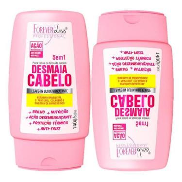 Imagem de Kit 02 Forever Liss Desmaia Cabelo Leave In Hidratante 140G