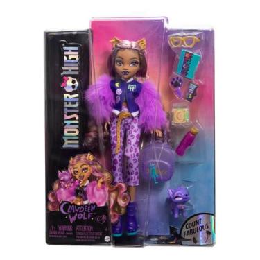Imagem de Monster High Boneca Clawdeen Novo Visual com Pet Mattel Hrp65