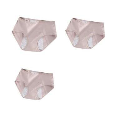 Imagem de Calcinhas Menstruais De Algodão Para Mulheres Com Grande Fluxo 3PCS À 