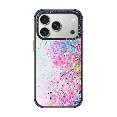 Imagem de CASETiFY Capa Impact Magsafe para iPhone 17 Pro [fina/compatível com Magsafe/2,5 m. Proteção contra quedas de grau militar 4X] - Espigas de confete - Preto transparente