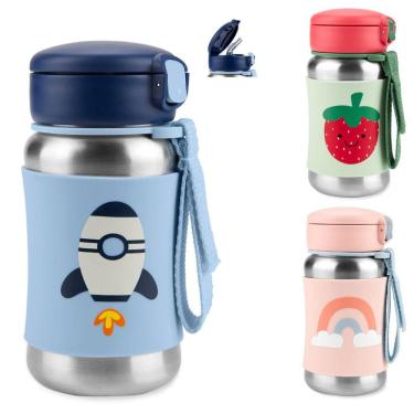 Imagem de Garrafa Infantil Com Canudo Térmica Inox Skip Hop Coleção 2022 Spark Style 350ml