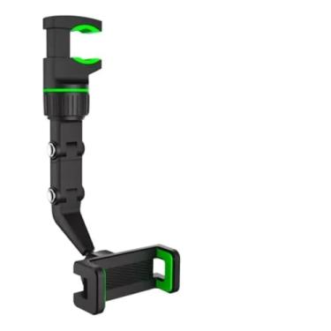 Imagem de Suporte Celular Universal 360° com Trava de Segurança | Suporte Retrovisor Carro, Mesa e Gravação | Fixação Firme Sem Tremer | Rotação Horizontal e Vertical | Multifuncional GPS e Vídeos