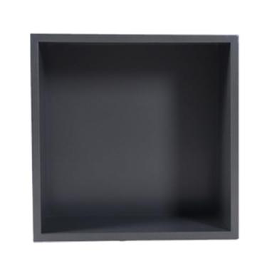 Imagem de Nicho de chuveiro de aço inoxidável 304 à prova d'água - Nicho de parede de banheiro embutido moderno para chuveiro, vaso sanitário e cozinha - cor cinza, design que economiza espaço, solução de