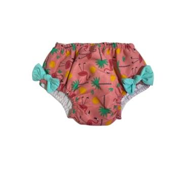 Imagem de Fralda de Banho Reutilizável para Piscina, Biquíni de Natação Infantil Flamingo (12 a 18 Meses)