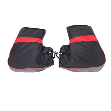 Imagem de Cosiki Luvas de Camada Dupla para Guidão de Moto, à Prova de, Impermeabilizantes, Capas Mais Quentes para Passeios de Fim de Semana Casuais para Scooter, Ciclismo (Preto)