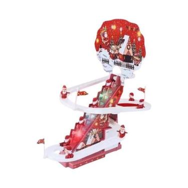 Imagem de Presente De Natal Para Crianças, Papai Noel Escalando Escadas, Brinque