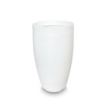 Imagem de Vaso De Planta 60X38 Redondo Pilão De Polietileno Branco