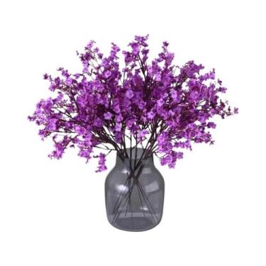 Imagem de Plantas Artificiais Longas De Gypsophila (Hálito De Bebê) - 10 Peças P