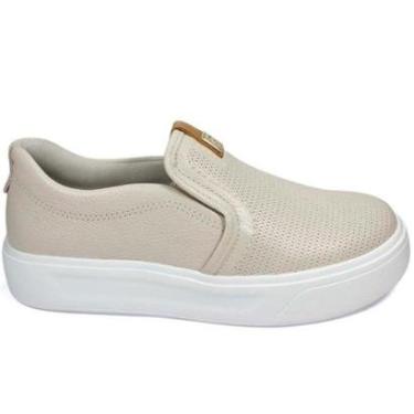 Imagem de Tênis Slip-On Pegada Linho Burnished Feminino 211210-02-Feminino
