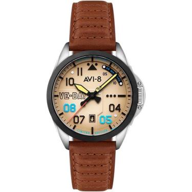 Imagem de Relógio AVI-8 Patriot Automatic VE-DAY Victory Cream AV-4082-04-Masculino