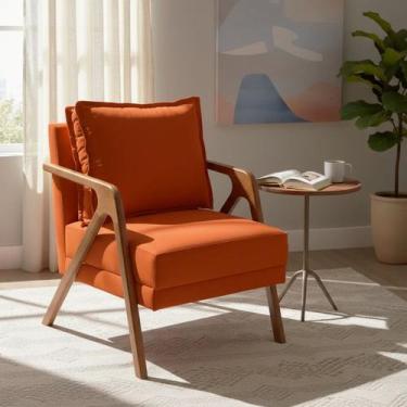 Imagem de Poltrona Decorativa Para Sala Recepção Manicure Consultório Clínica Ca