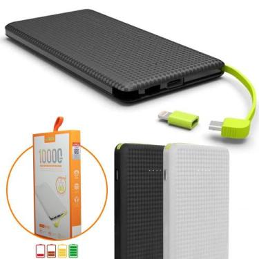 Imagem de Carregador Portátil Kaidi Power Bank 10.000mah + Adaptador, Preto