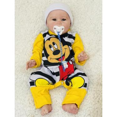 Imagem de Bebê Reborn Menino Ana Dolls 50cm, Corpo Vinil Silicone Toma Banho, Ca