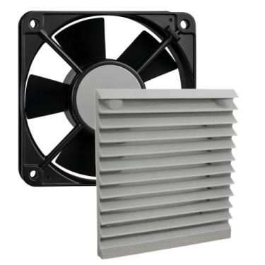 Imagem de Kit microventilador + veneziana 200x200x60 110/220 st - STARK