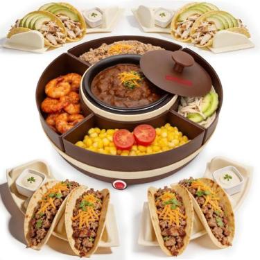 Imagem de Conjunto para Bar de Tacos SugarWhisk com Lazy Susan e 4 suportes, mar