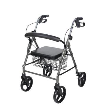 Imagem de Andador com 4 Rodas, Assento e Cesta Hidrolight 