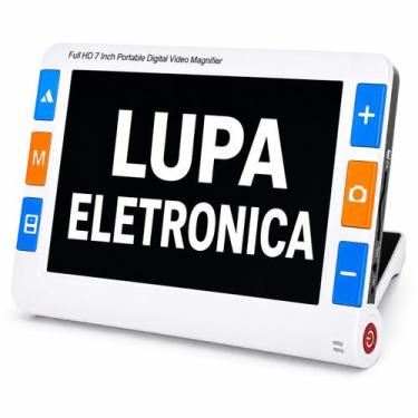 Imagem de Lupa Eletrônica Portátil Tela LCD 7,0" HD Colorida Saída HDMI para TV 