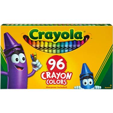 Imagem de Crayola 52-0096 Caixa de giz de cera com novas amostras especiais de giz de cera 96 unidades