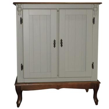 Imagem de Balcão Antique 2 Portas para Banheiro Pés Luiz Xv Laca Nude