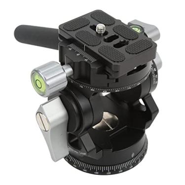 Imagem de Cabeça de tripé Panorâmico para Câmera para Filmar Câmeras SLR Em Liga de Alumínio Com Cabo de Luz para Câmera Fluida