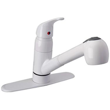 Imagem de Pfister Torneira de cozinha G13310WW Pfirst Series 1 alça em branco, modelo eficiente em água