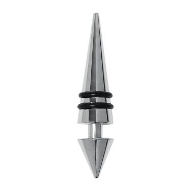 Imagem de Tampa para Garrafa Brinox 2425/303 em Silicone e Alumínio - Inox/Preto