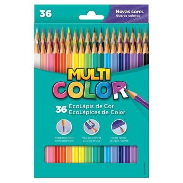 Imagem de Lápis De Cor 36 Cores Multicolor - Embalagem Com 3 Unidades