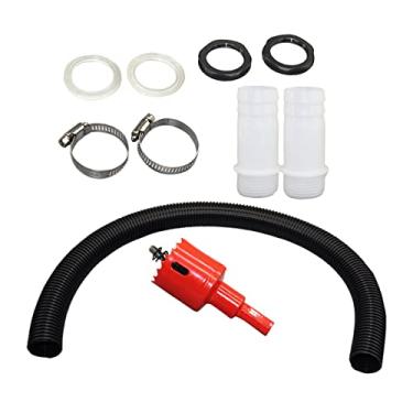 Imagem de ＡＷＨＡＯ de ligação de barril de chuva, de água portátil, fácil de instalar, leve, durável, tubo de conexão de mangueira para jardim, acampamento, 3,2 cm com cone