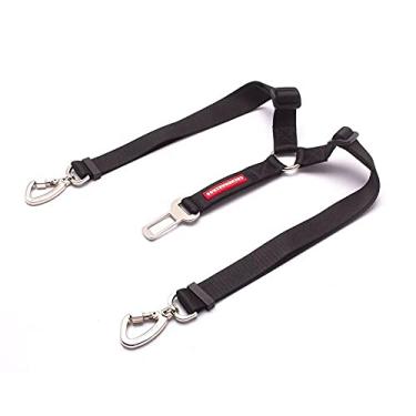 Imagem de Cinto De Segurança Duplo para Cachorros Black