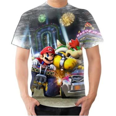 Imagem de Camiseta Camisa Mario Kart Browser Carro Videogame - Estilo Vizu